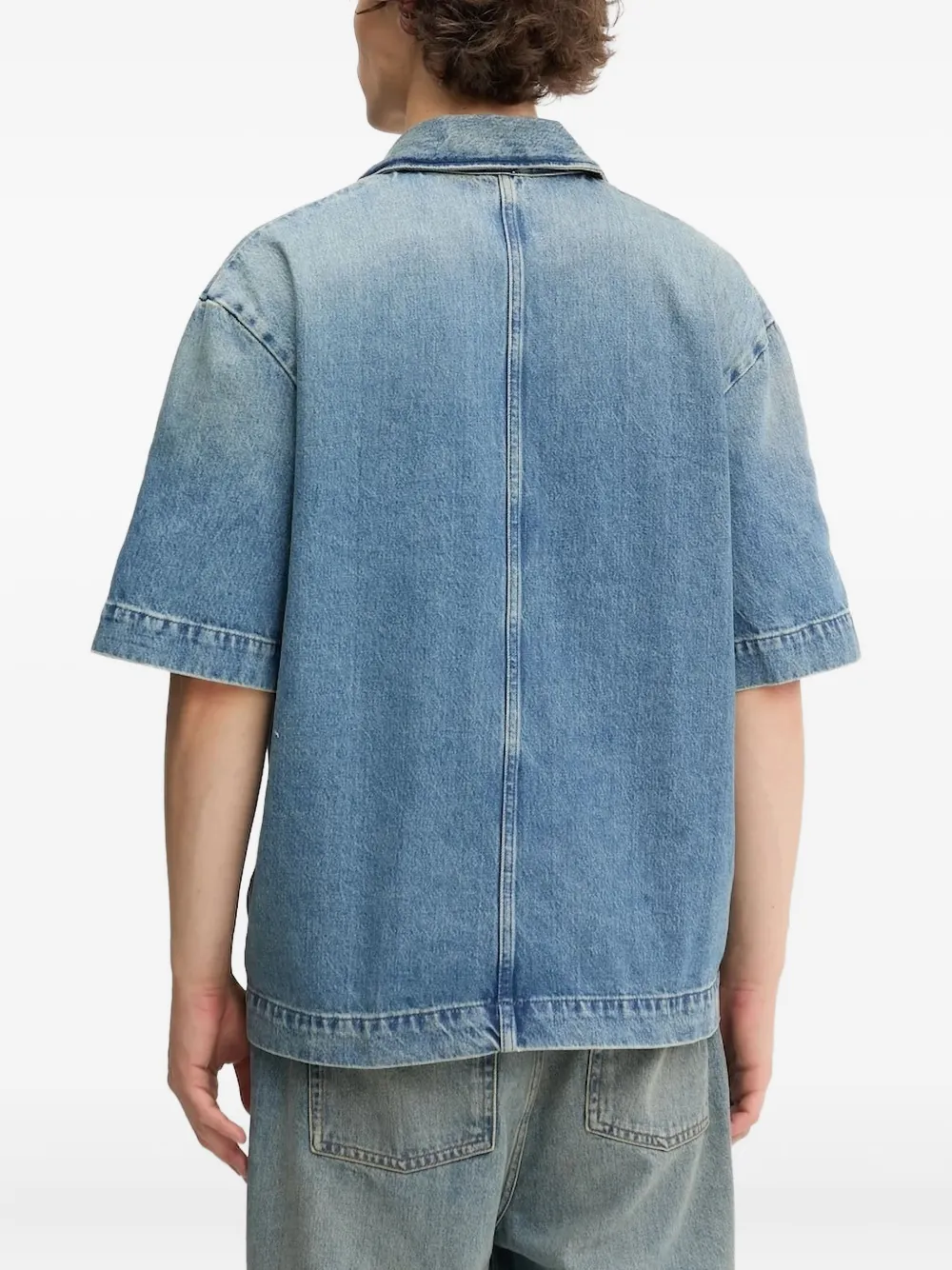 Won Hundred Overhemd met korte mouwen - Blauw