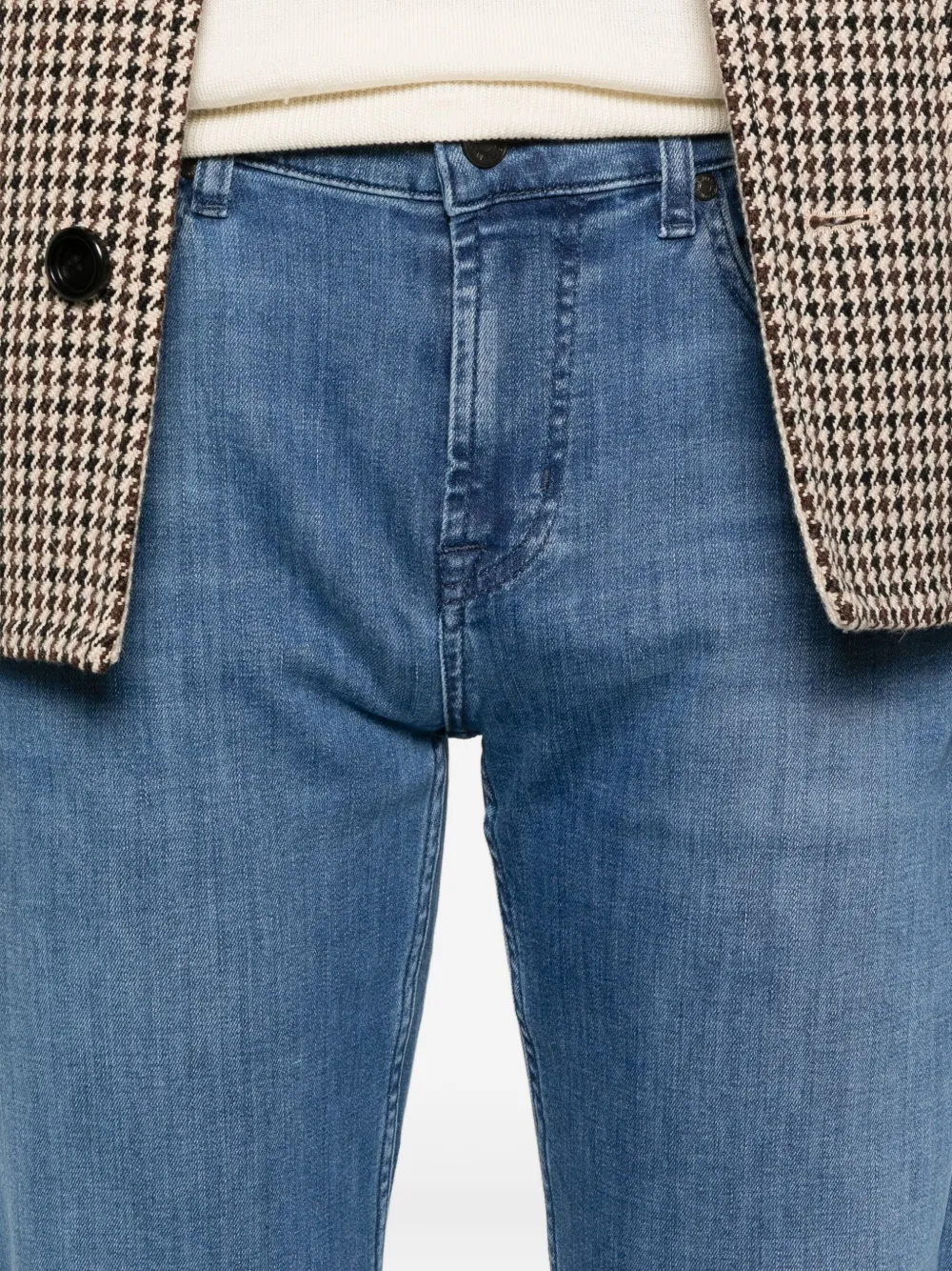 7 For All Mankind Mid-waist jeans Blauw