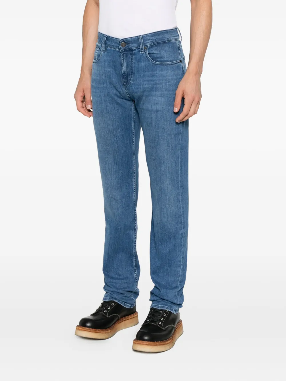 7 For All Mankind Mid-waist jeans Blauw