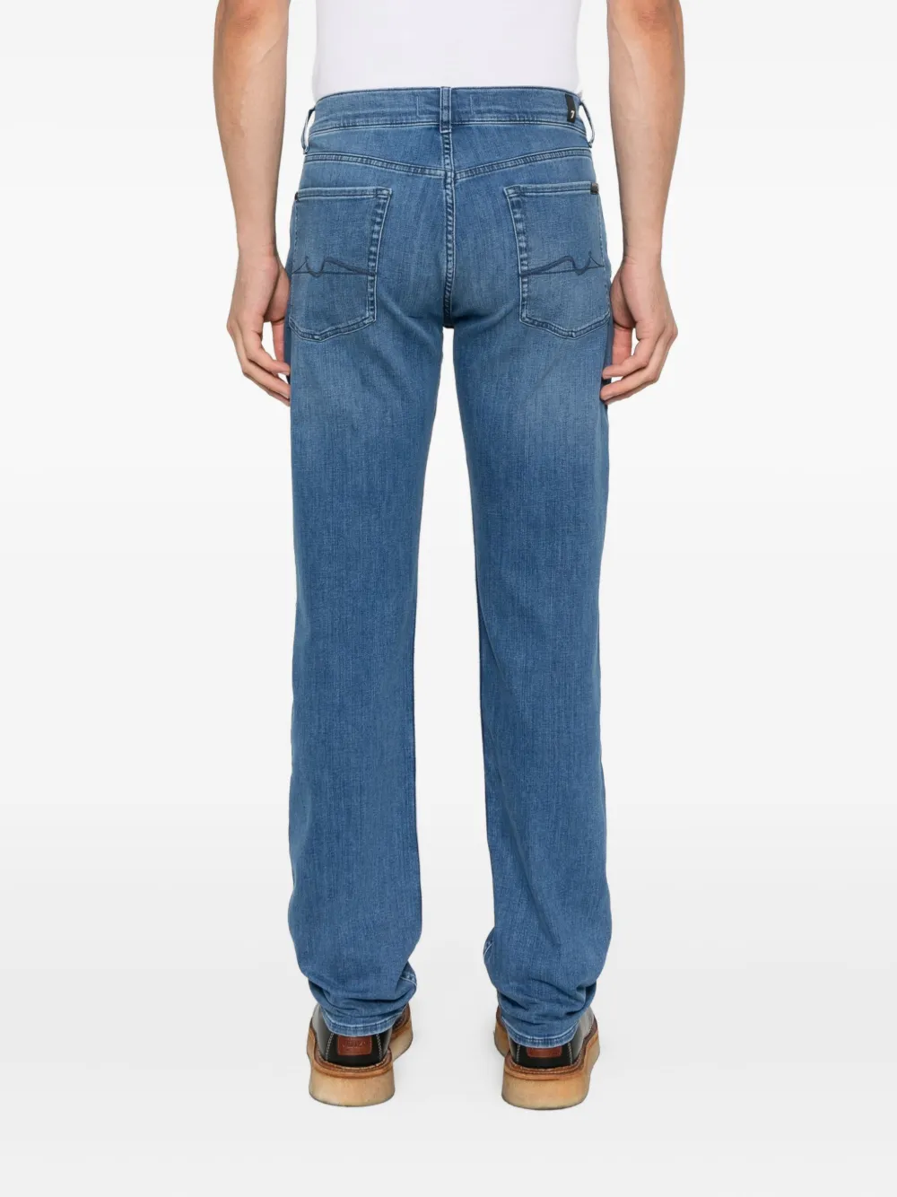 7 For All Mankind Mid-waist jeans Blauw