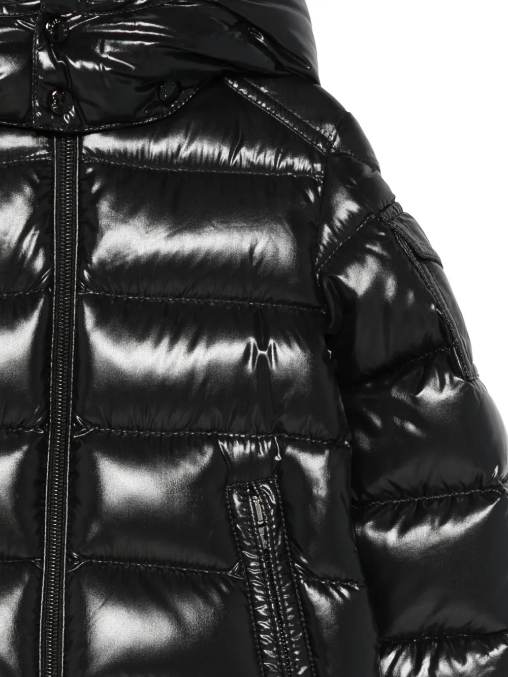 Moncler Enfant Donsjack met capuchon Zwart