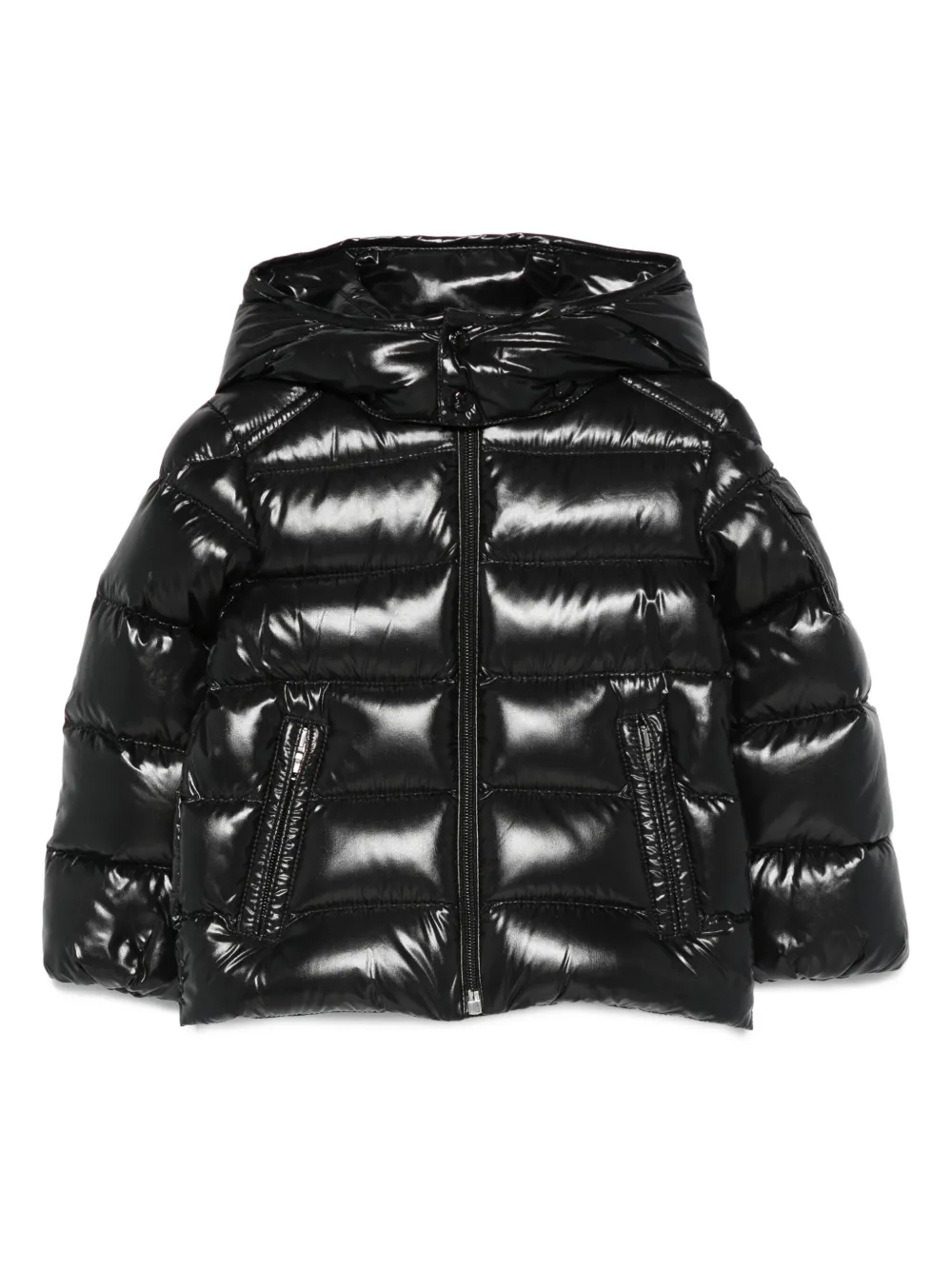 Moncler Enfant Donsjack met capuchon Zwart