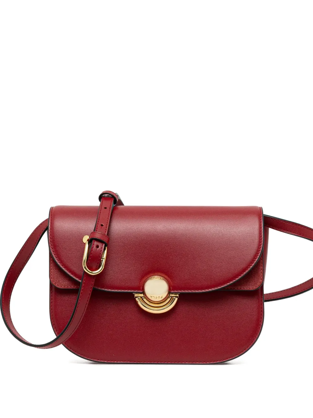 Furla curved-flap leather shoulder bag | Red | Image 1