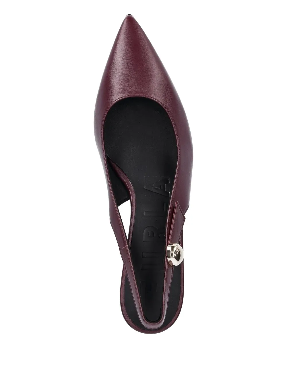 Furla Slingback pumps met puntige neus Paars
