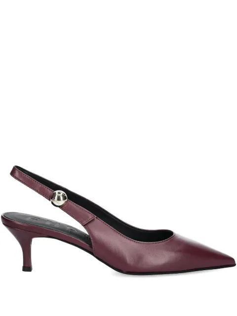Furla zapatillas con puntera en punta y tira trasera