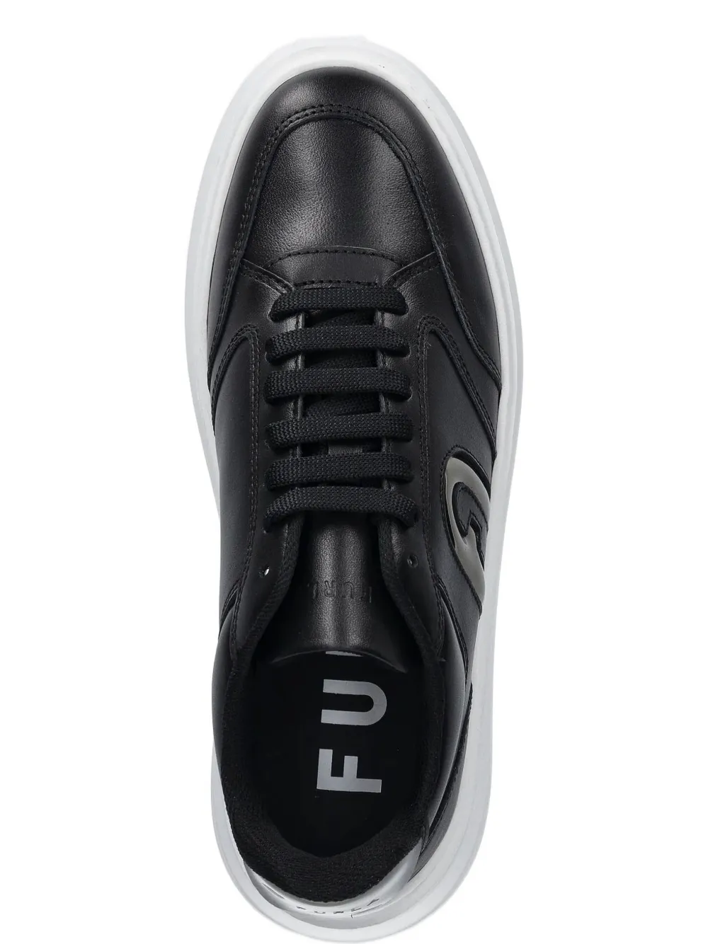 Furla logo-plaque platform sneakers - Zwart