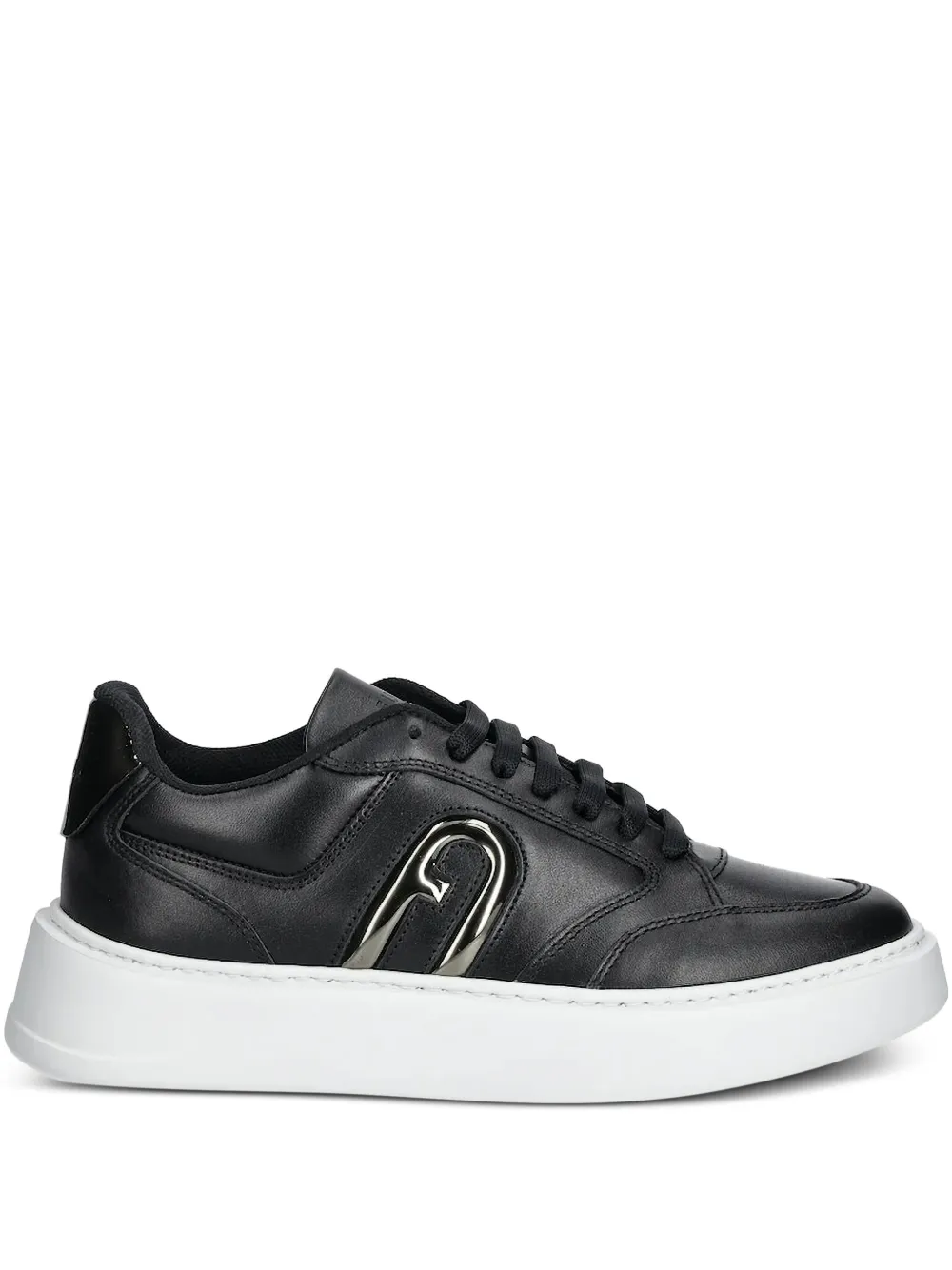 Furla Sneakers met logoplakkaat Zwart