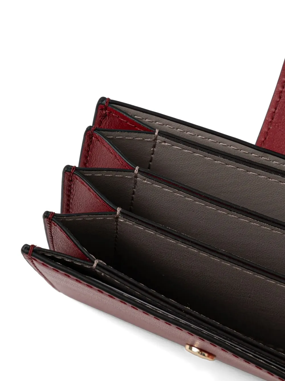 Furla leather flap-closure cardholder Rood
