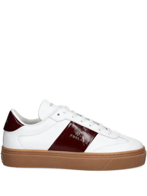 Furla leather panelled sneakers