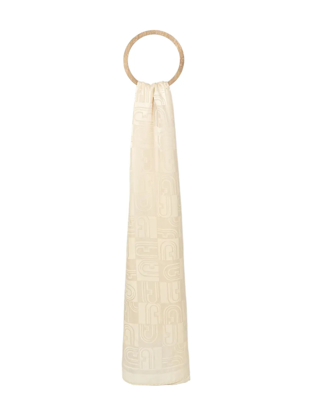 Furla Logo-pattern Scarf In Neutral
