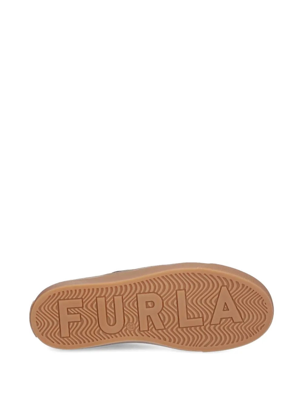Furla leather suede sneakers Brown