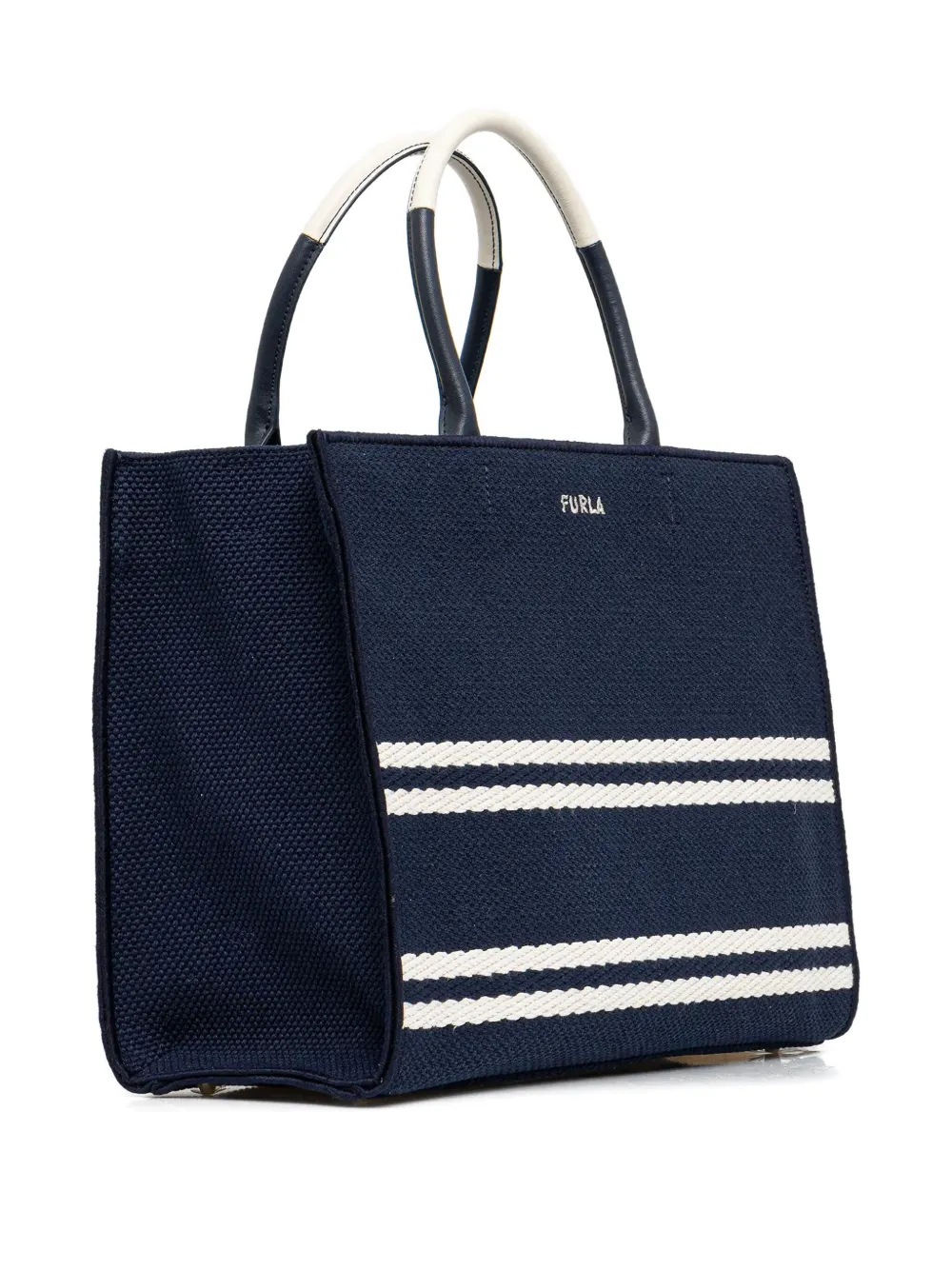 Furla striped tote bag - Blauw