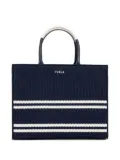 Furla striped tote bag - Blue