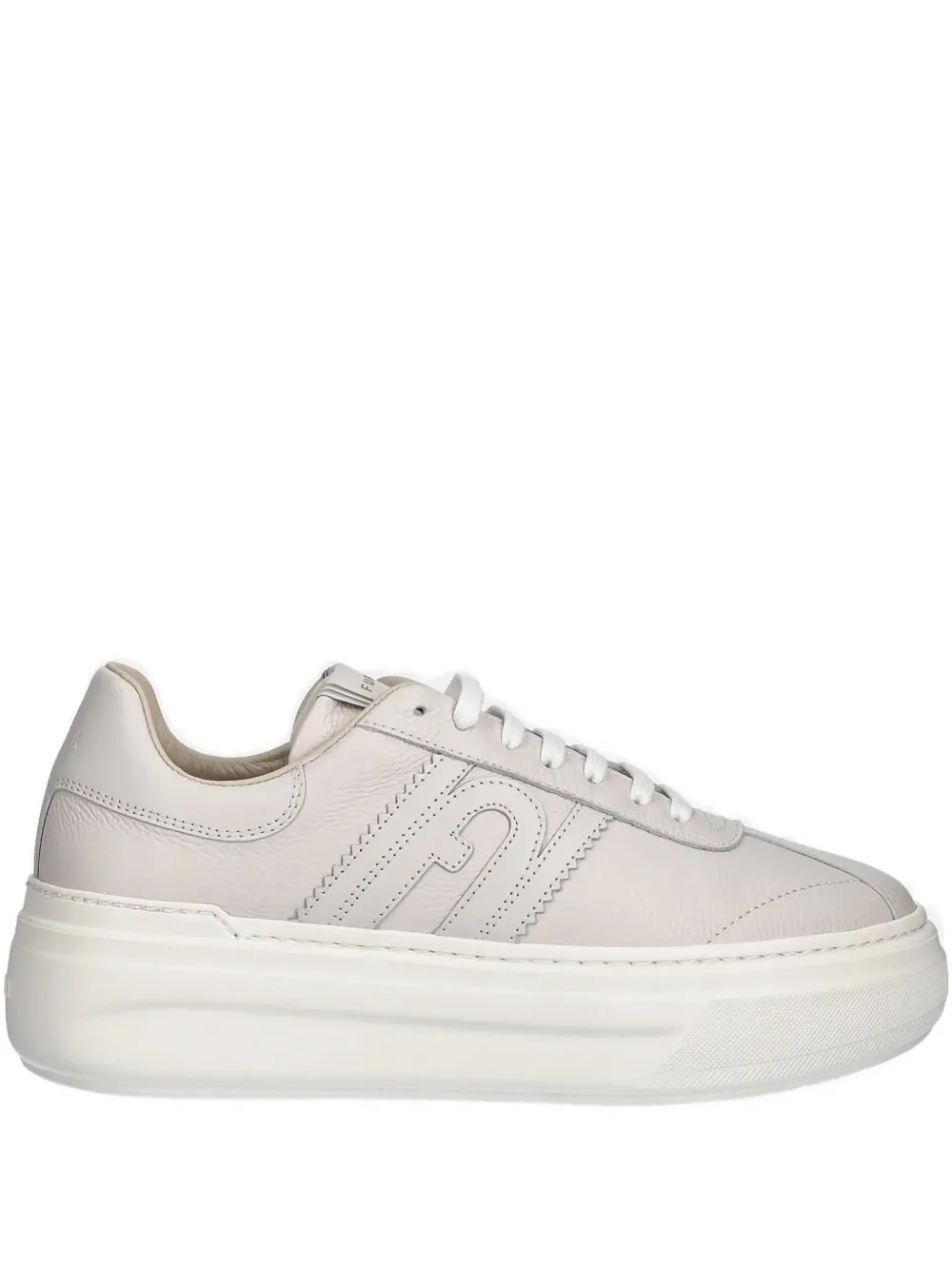 Furla Logo-detail Platform Sneakers In Neutral