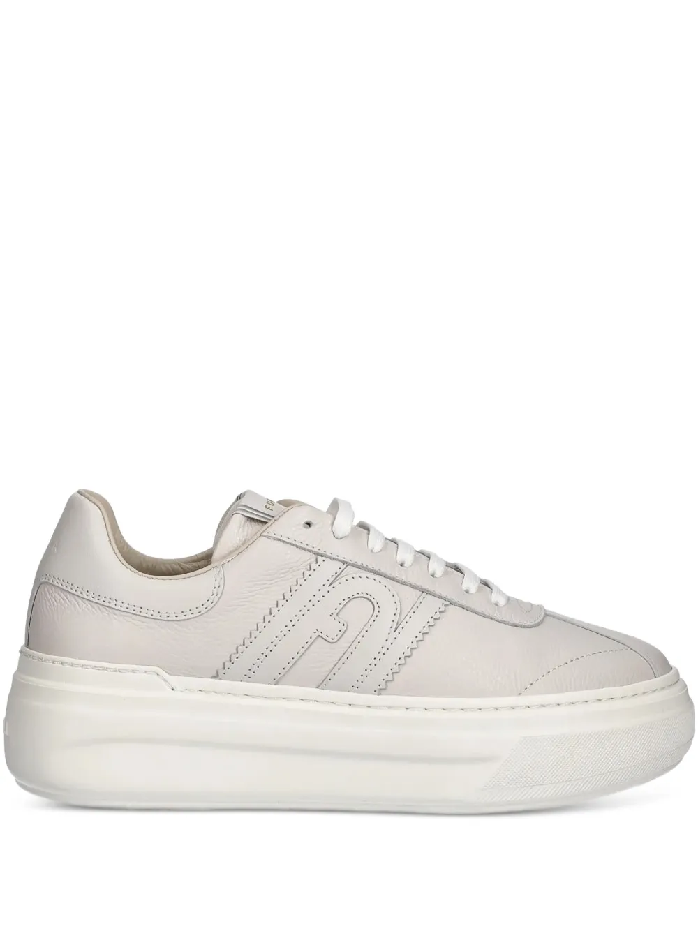 Furla Sneakers met plateauzool en logodetail Beige