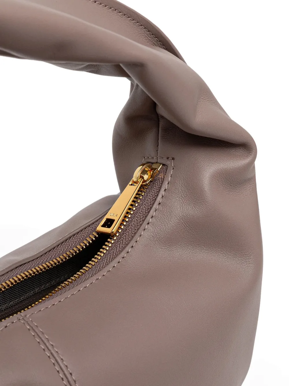 Furla Leren shopper Bruin