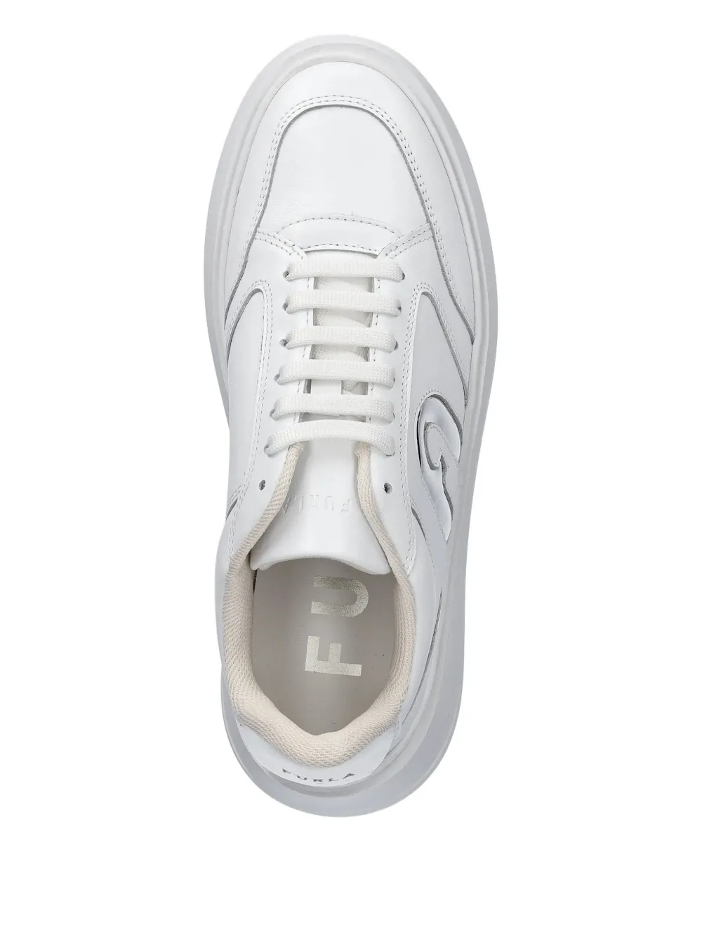 Furla Sneakers met logoplakkaat - Wit
