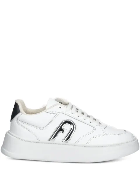 Furla logo-plaque platform sneakers 
