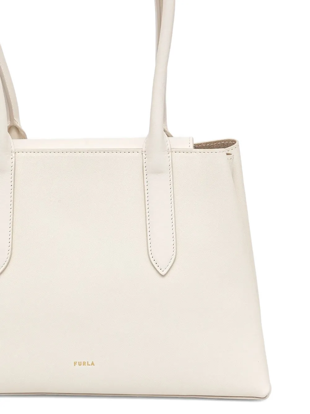 Furla leather tote bag Wit