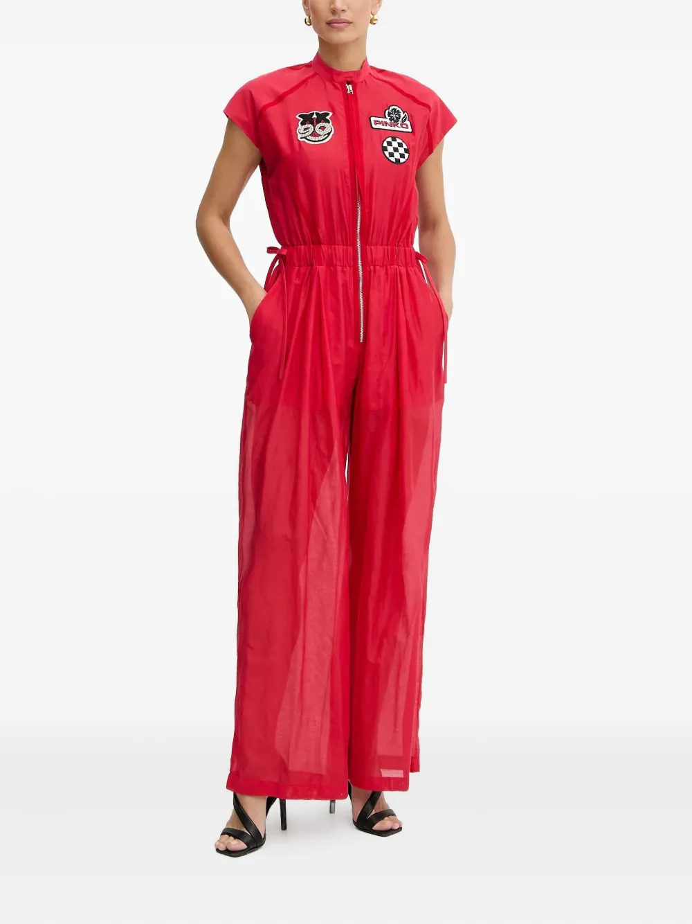 patch-detail jumpsuit