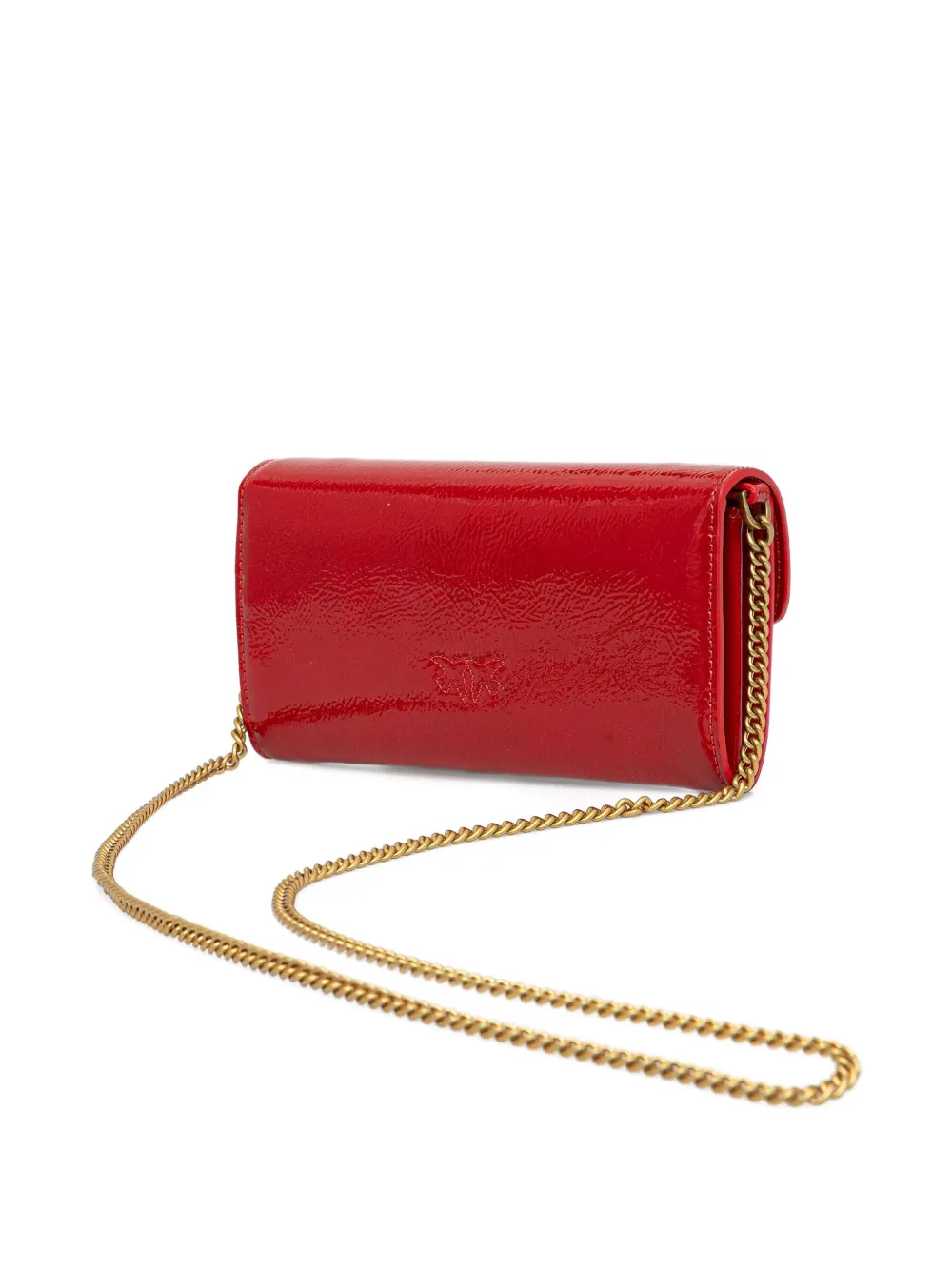 Pinko Love One Wallet On Chain In Red