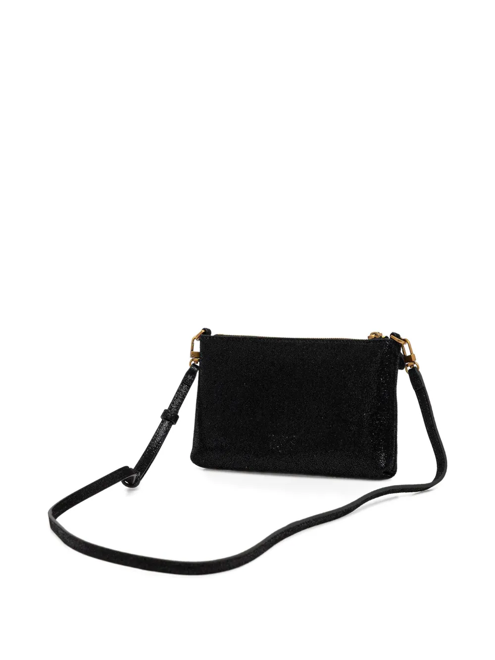Pinko Leather Cross Body Bag In Black