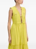 PINKO tiered maxi dress - Yellow