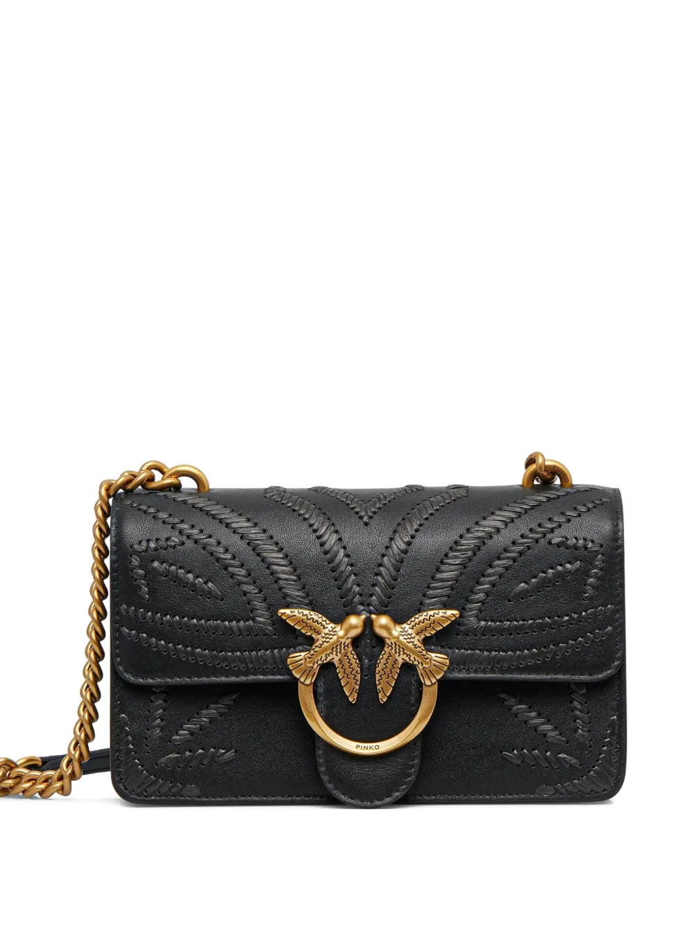 mini Love leather crossbody bag