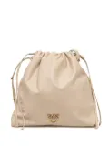 PINKO drawstring-closure bucket bag - White