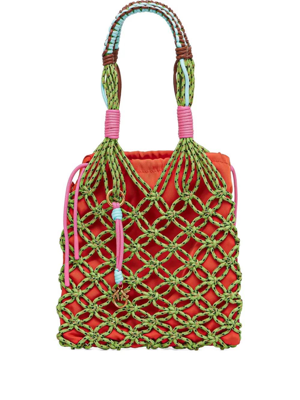 rope-detail bucket bag