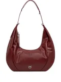 PINKO medium zip-fastening curved shoulder bag - Red