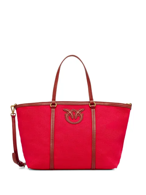 PINKO Borsa tote media con placca logo 