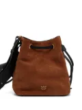 PINKO suede drawstring bucket bag - Brown