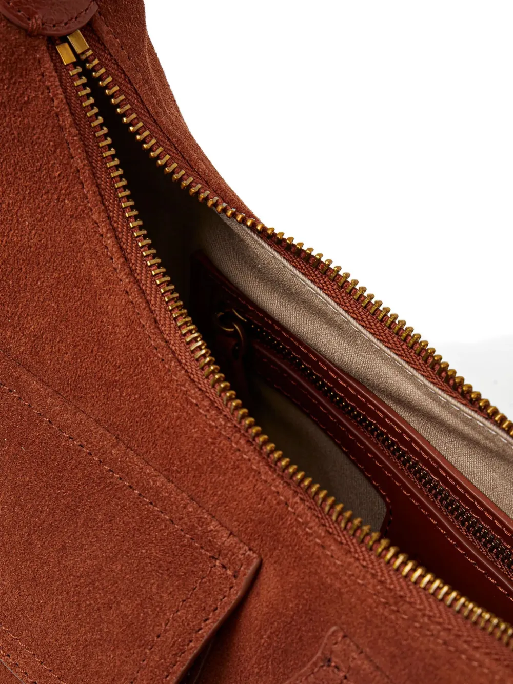 PINKO Suède shopper Bruin