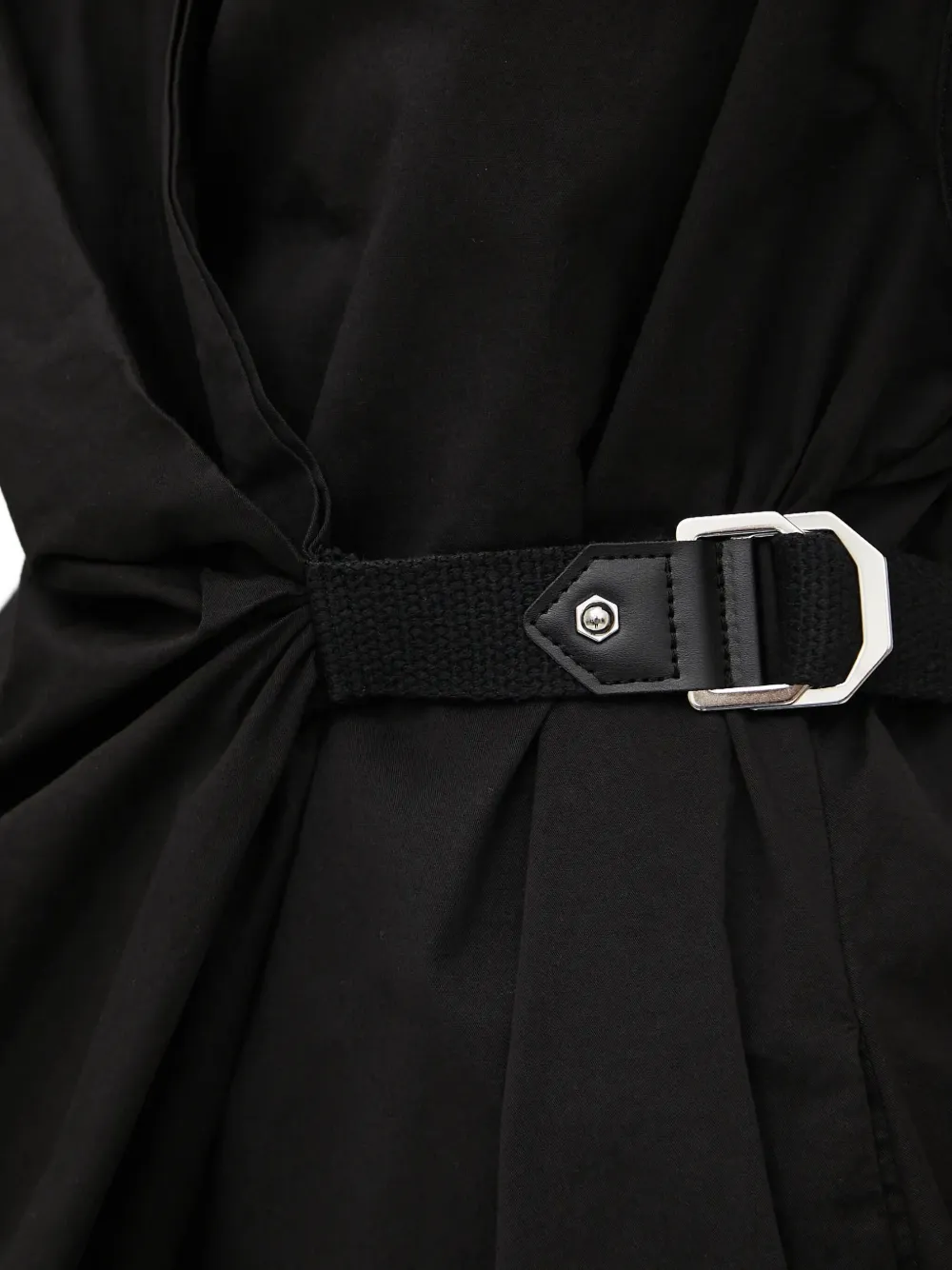 Pinko Belted Wrap Mini Dress In Black