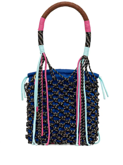PINKO rope-trimmed bucket bag