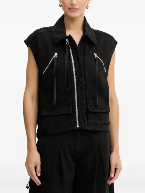 PINKO zip-fastening pocket gilet
