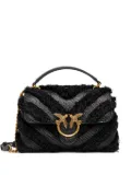 PINKO small Lady Love chevron-quilted cross body bag - Black