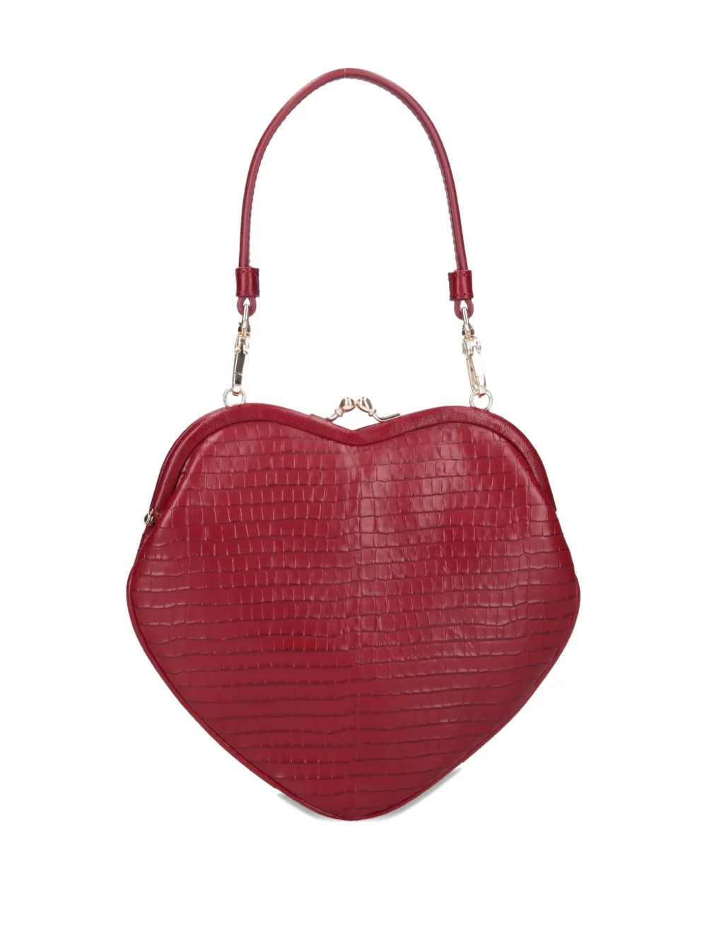 Vivienne Westwood Belle Heart Frame crocodile-effect tote bag Rood