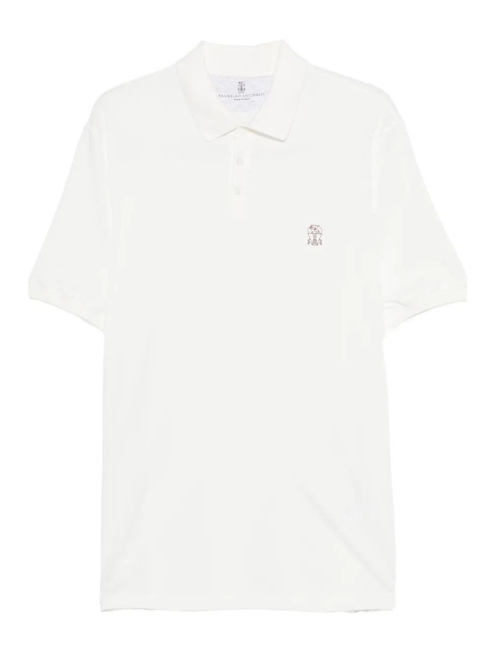short-sleeve cotton polo shirt