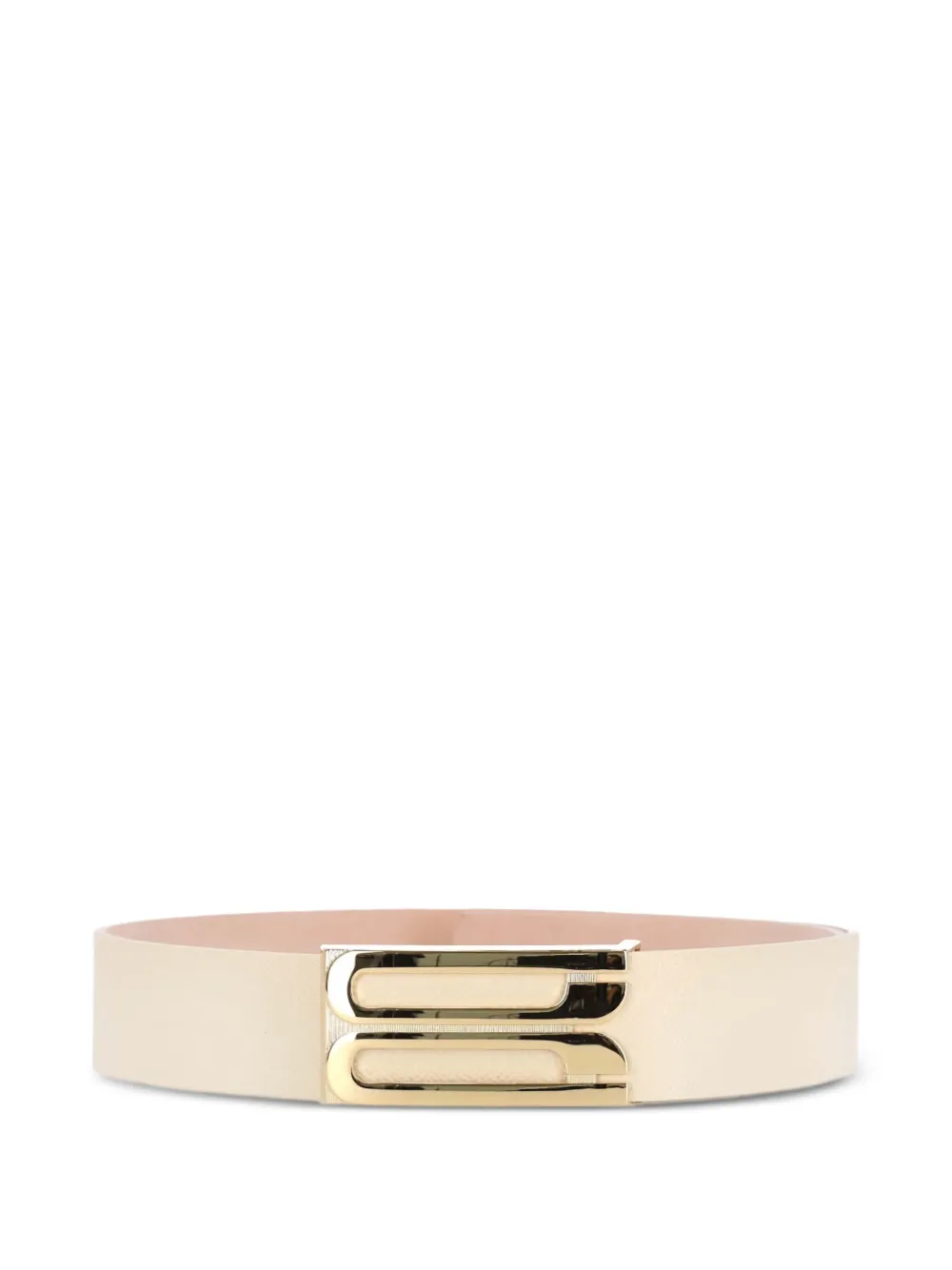 Victoria Beckham Jumbo Frame leather belt - ホワイト Victoria Beckham Jumbo Frame leather belt - ホワイト