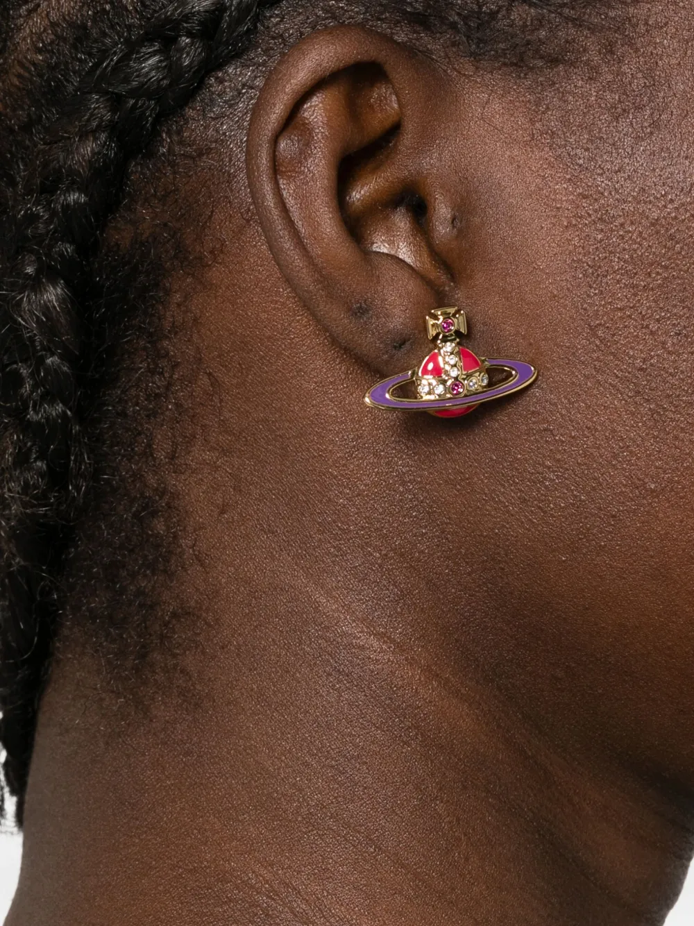 Vivienne Westwood Geëmailleerde oorbellen - Goud