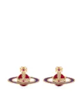 Vivienne Westwood orb-enamel stud earrings - Gold