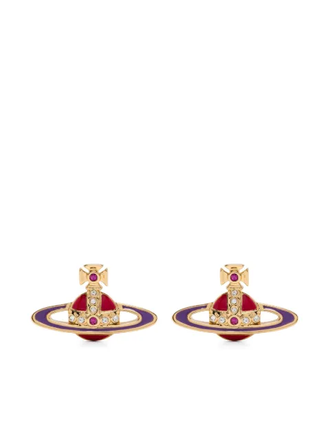 Vivienne Westwood orb-enamel stud earrings