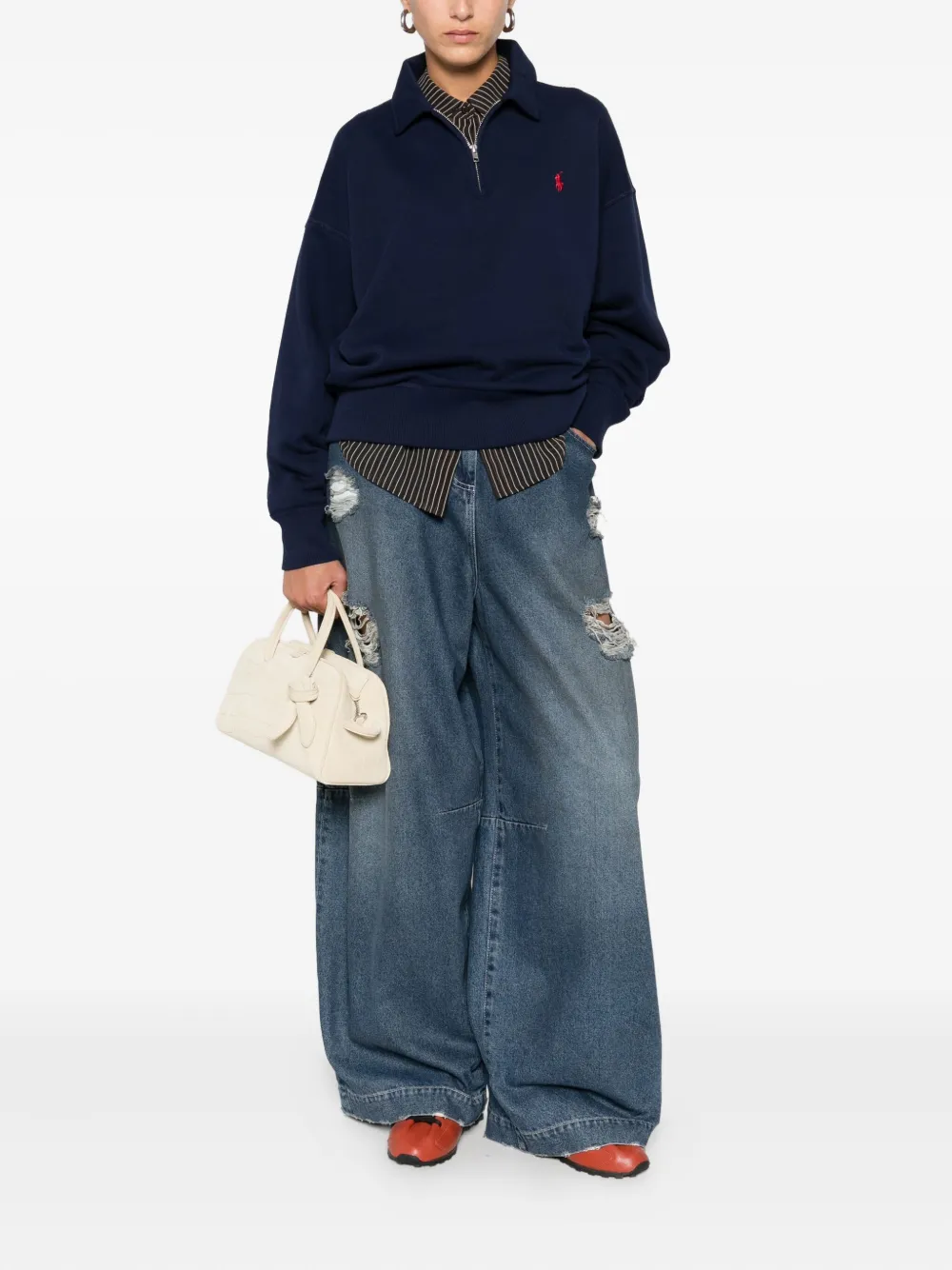 Polo Ralph Lauren half-zip polo top - Blauw