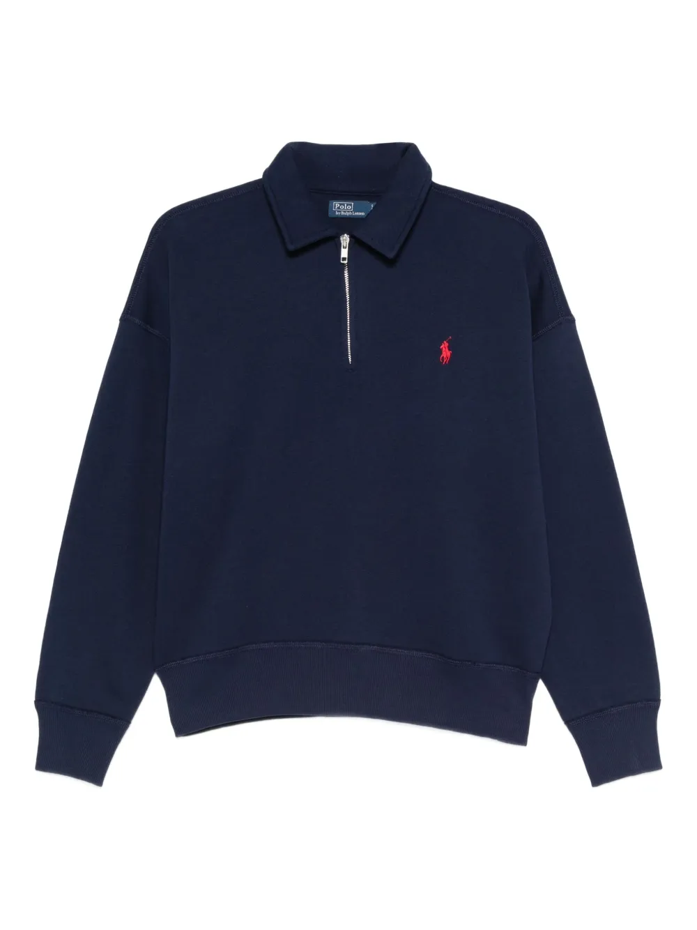 Polo Ralph Lauren Half-zip Polo Top In Blue
