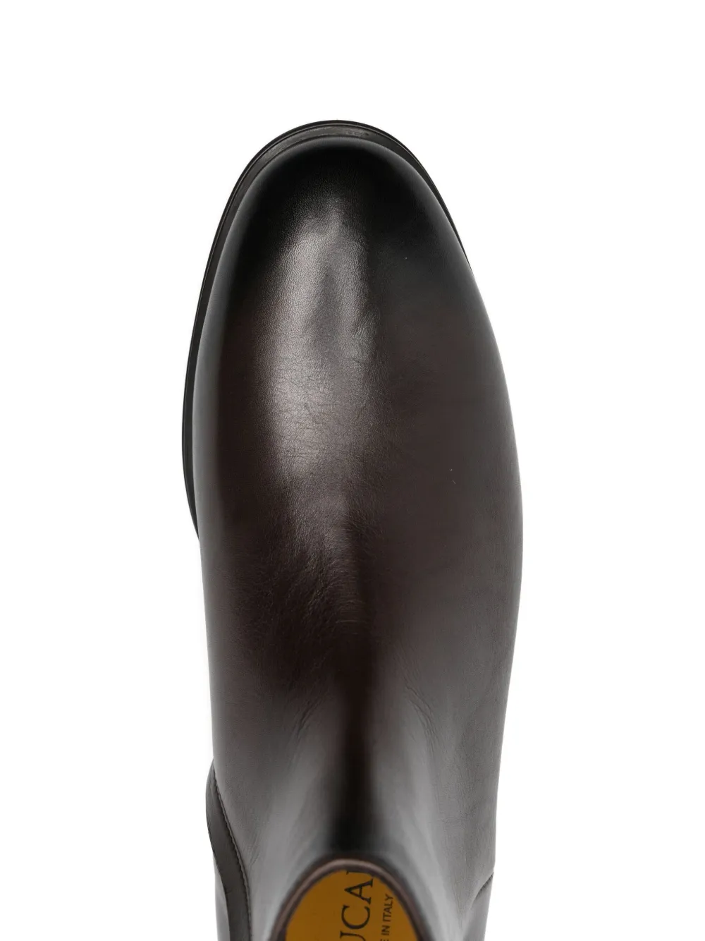 Doucal's zip-detail leather boots Black