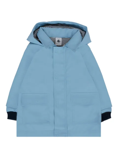 Petit Bateau hooded waterproof jacket