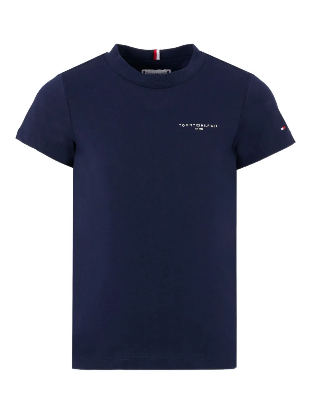 Tommy Hilfiger Junior T-shirt met geborduurd logo Blauw