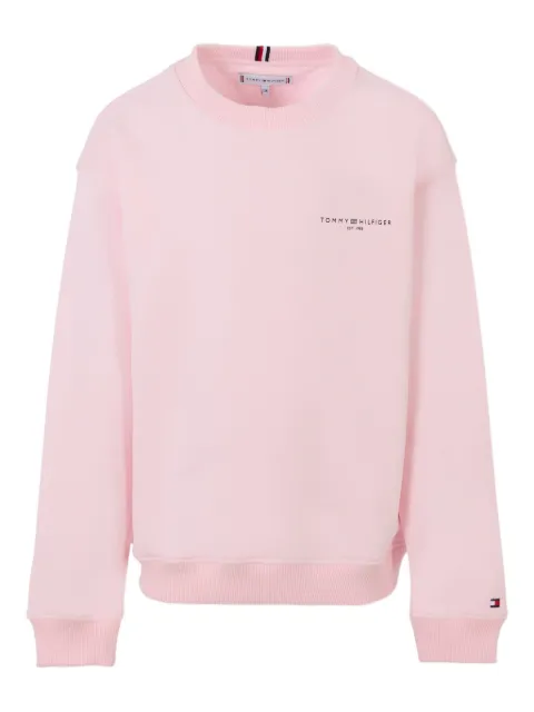 Tommy Hilfiger Junior logo-embroidered cotton sweatshirt